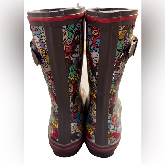BOBS from Skechers Colorful Dog Print Rain Boots - Picture 4 of 7